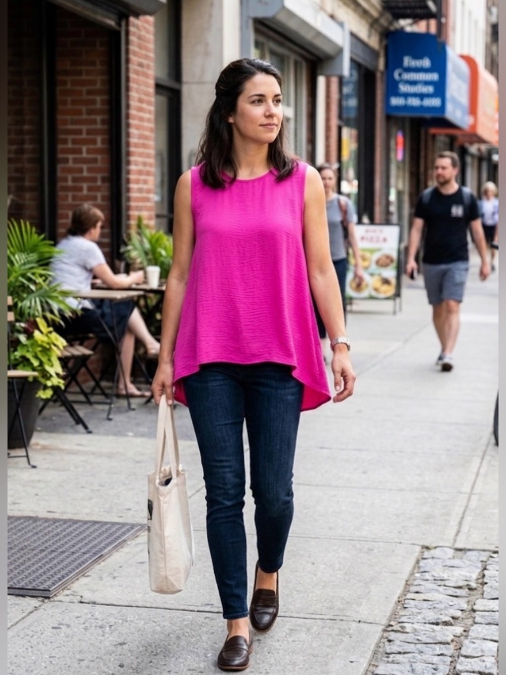 JODIFL Pink Sleeveless Tank Top PTP 24”